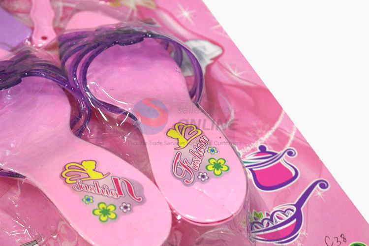 Hot sale funny girl hair dressing&slipper set toys