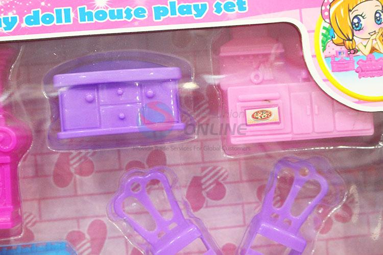 Hot Sale Plastic Mini Doll House Play Set