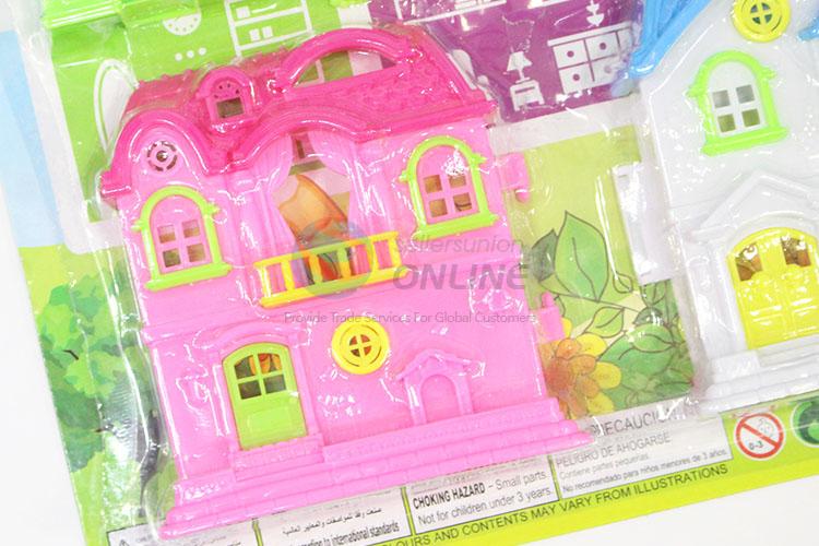 Wholesale Cheap Girl Plastic Villa Toy Furniture Set