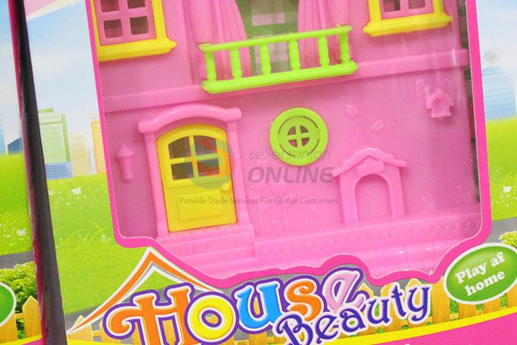 Kids' Favorite Plastic Mini Doll House Play Set