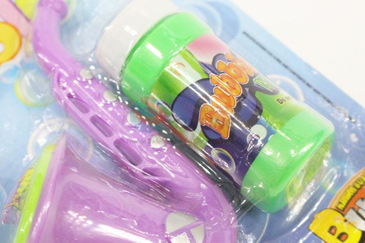 Plastic Saxophone Shaped Bubble Gun Toy