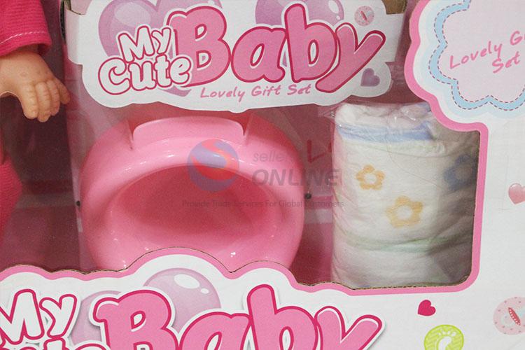 Girls Pretend Play Take Care Baby Doll Lifelike Baby Toy for Promotion