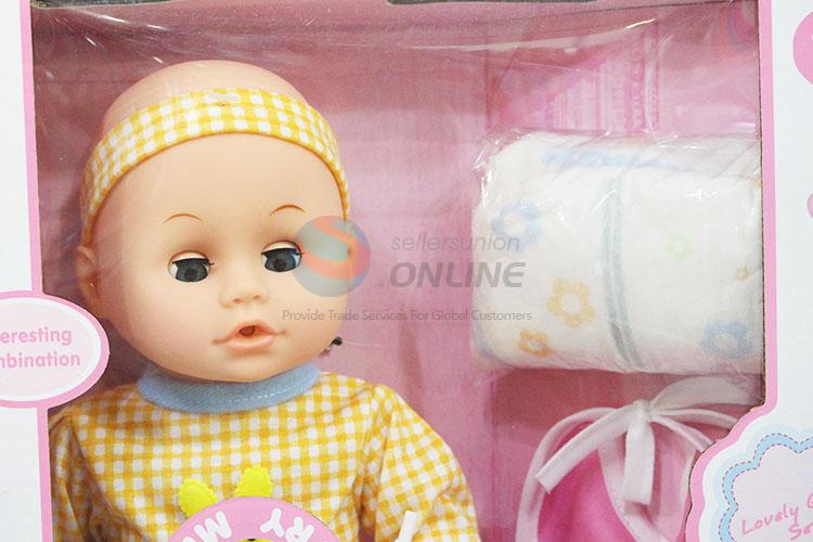 Pretty Cute Girls Pretend Play Take Care Baby Doll Lifelike Baby Toy