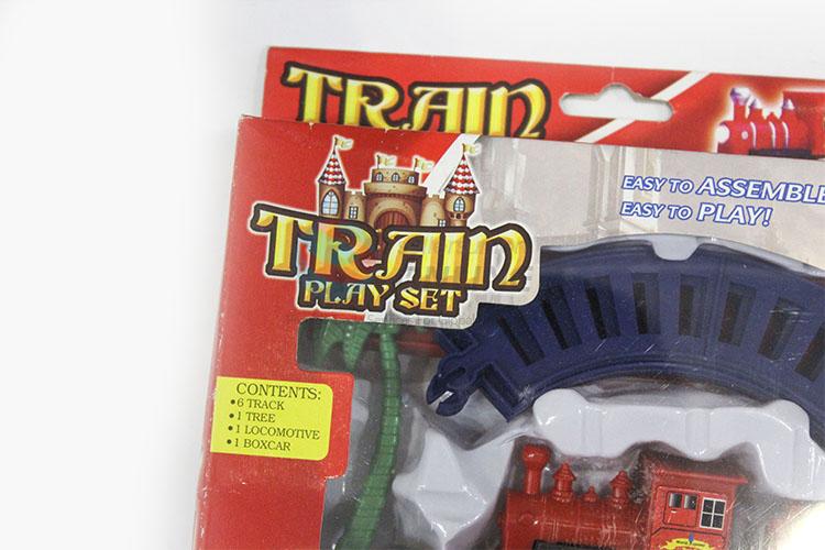 Popular Wholesale DIY Intellect Train Rail Track Transport Vehicle Model Educational Toy