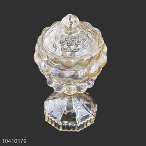 Standing Glass Candy Jar Crystal Glass Jar