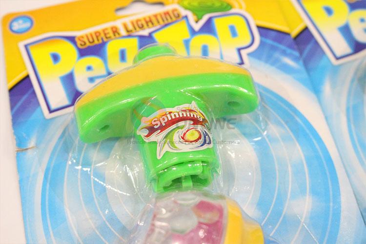 Special Design Space Gyro Spinning Top with Light Peg Top