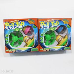 Utility and Durable Space Gyro Spinning Top with Light Peg Top