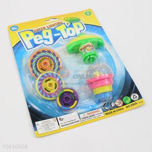 Made In China Wholesale Flashing Top Gyro Peg-Top Flying Saucer