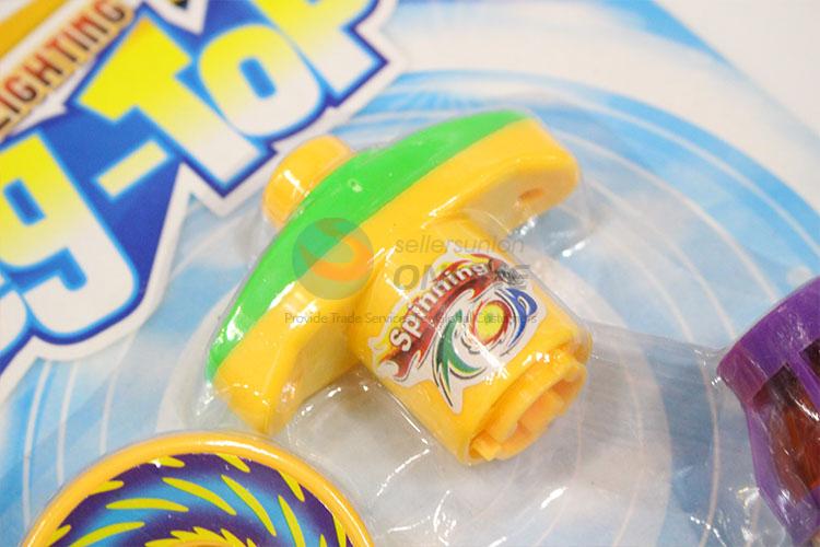 Wholesale Popular Space Gyro Spinning Top with Light Peg Top