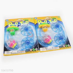 Direct Price Kids Plastic Flash Space Gyro Spinning Top Peg-Top