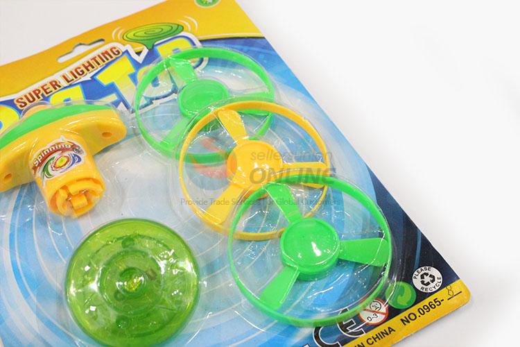 Best Sale Kids Plastic Flash Space Gyro Spinning Top Peg-Top
