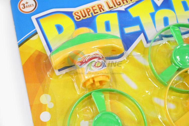Recent Design Kids Plastic Flash Space Gyro Spinning Top Peg-Top