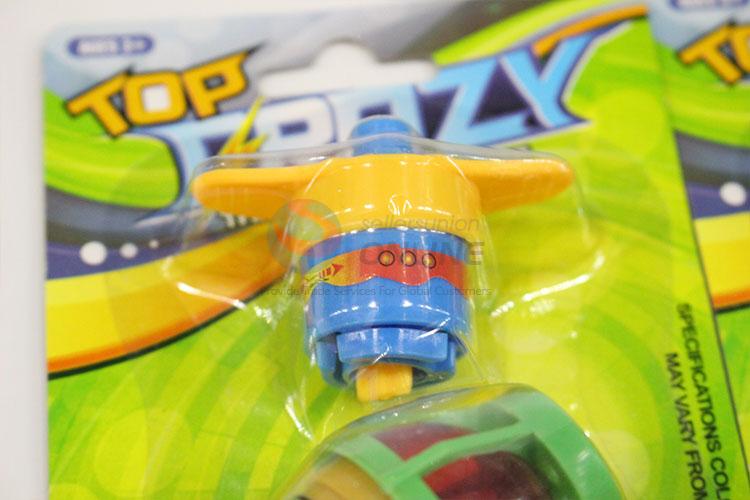 Factory Export Space Gyro Spinning Top with Light Peg Top