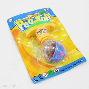 New Style Space Gyro Spinning Top with Light Peg Top