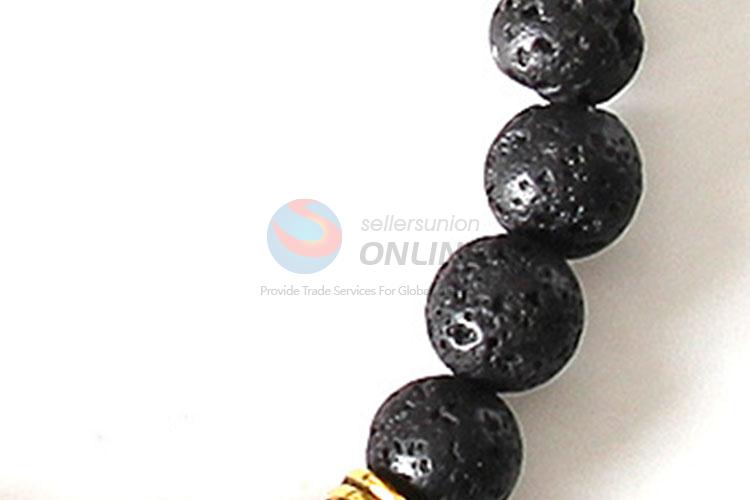 Hot Sale Gold Lion Head Jewelry Beads Natural Gemstone Bracelet