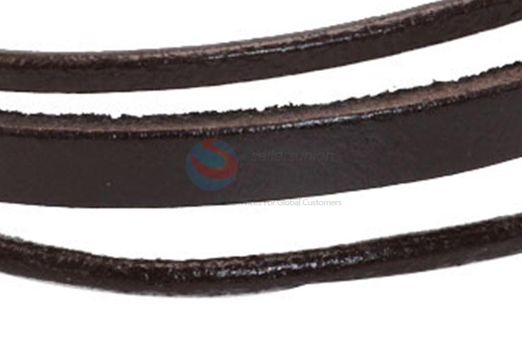 Best Quality Good Sale Mens Women Leather Bracelet  