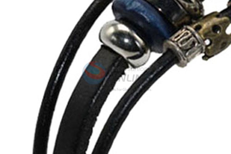 Best Selling Black Leather Bracelet