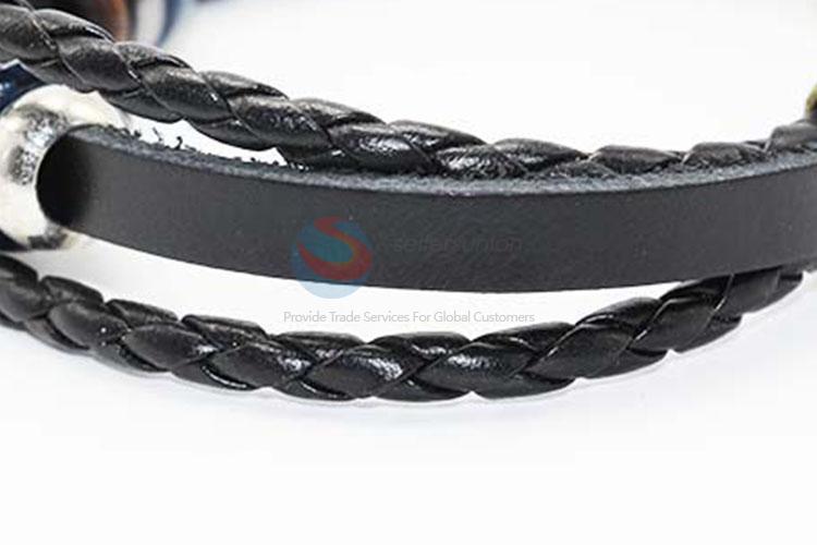 Customized New Fashion Braided Leather Bracelet