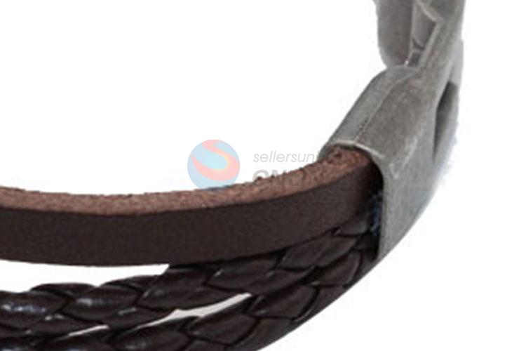 Wholesale High Quality Braided Leather Bracelet