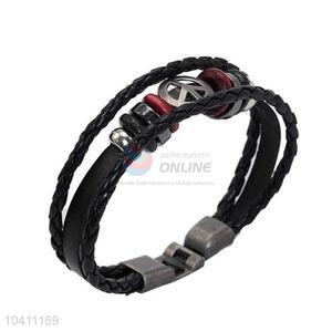 OEM Custom Braided Leather Bracelet with Good Quality