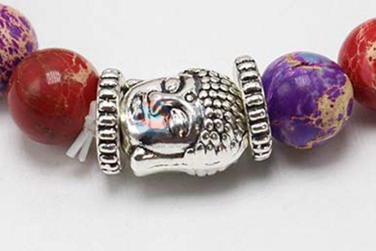 New Trendy Buddha Head Jewelry Beads Bracelet