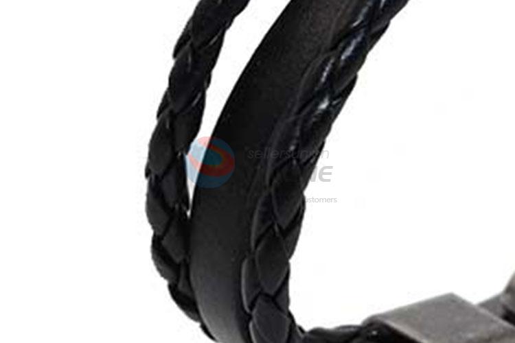 Oem Custom Braided Leather Bracelet with Good Quality