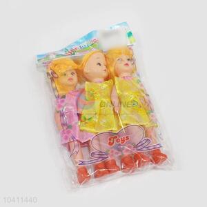 3pcs 9 Cun Little Girls Dolls Set