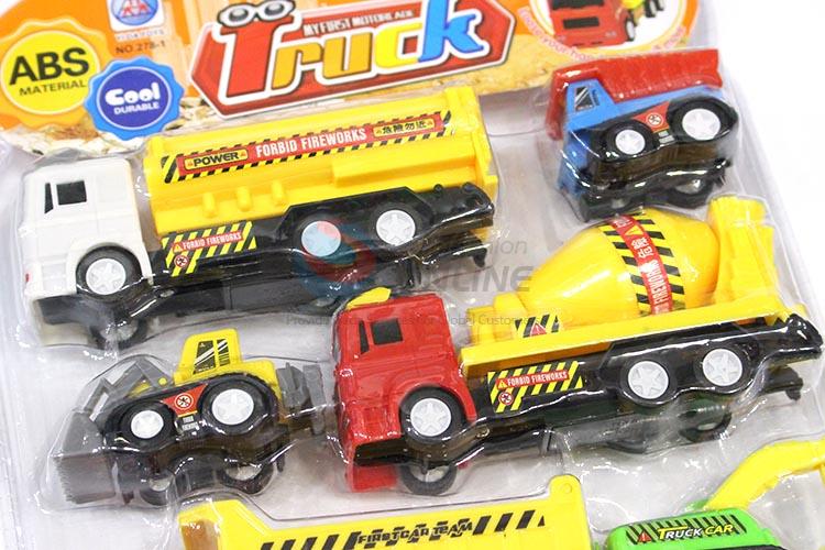 New Arrival 6pcs Pull-back Engineering Trucks for Sale