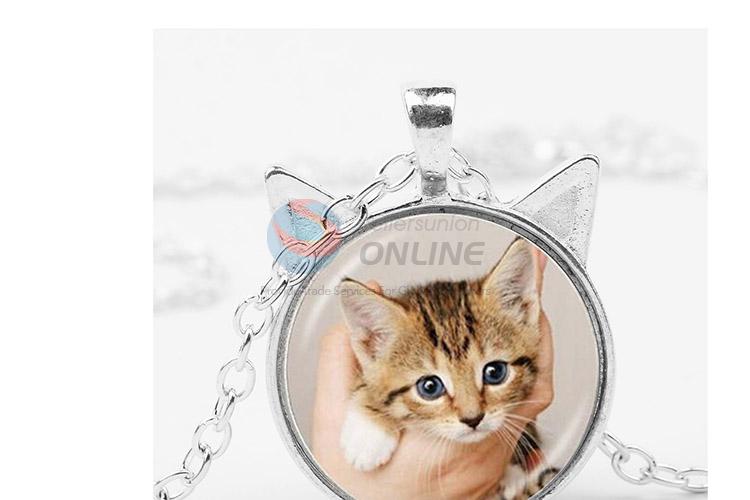 Custom Colorful Cat Pattern Alloy Sweater Chain