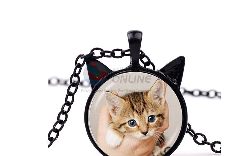 Custom Colorful Cat Pattern Alloy Sweater Chain