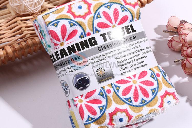 Top manufacturer printed table cleaning towel kitchen cloth