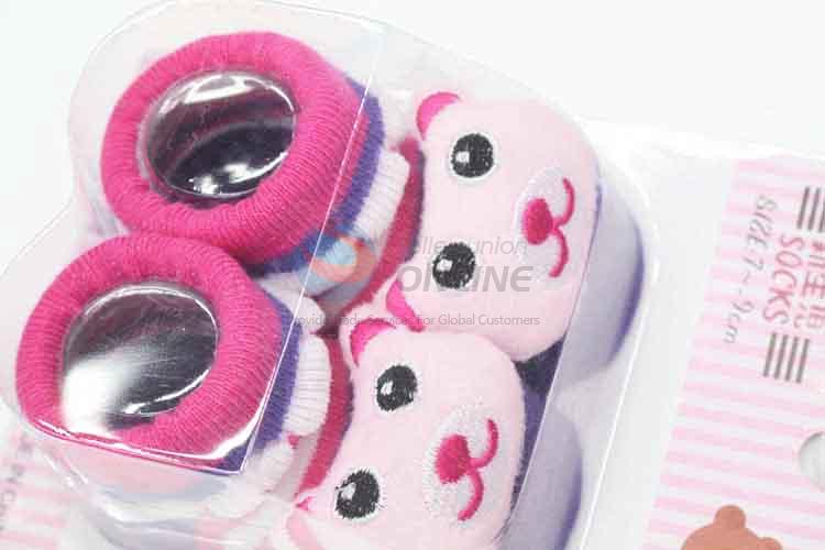 3D Bear Head Cotton Kids Baby Sock