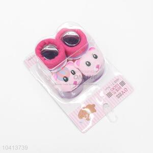 3D Pink Bear Head Cotton Kids Baby Sock