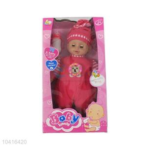 Competitive Price 16 cun Baby Doll with Feeding-bottle and IC for Sale