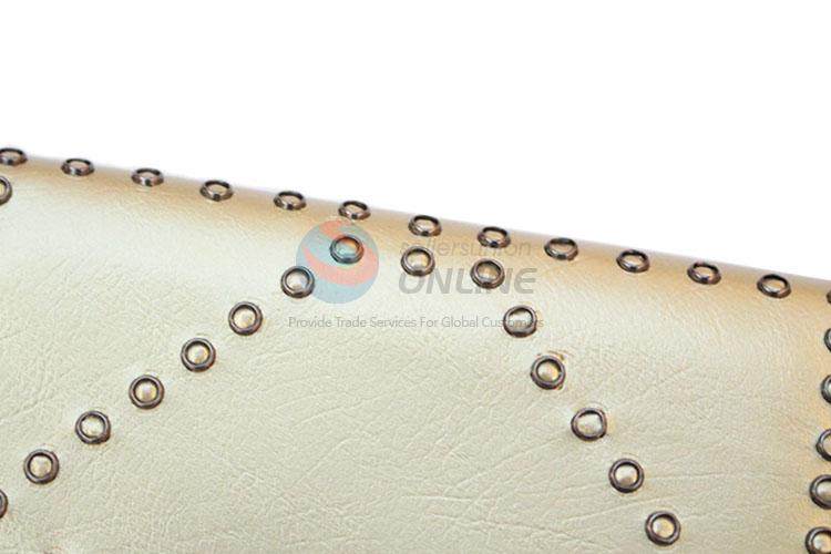 Promotional custom women purse women pouch with rivets