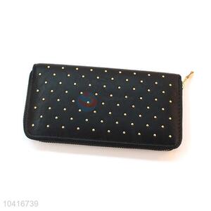 Competitive price good quality women purse women pouch with rivets