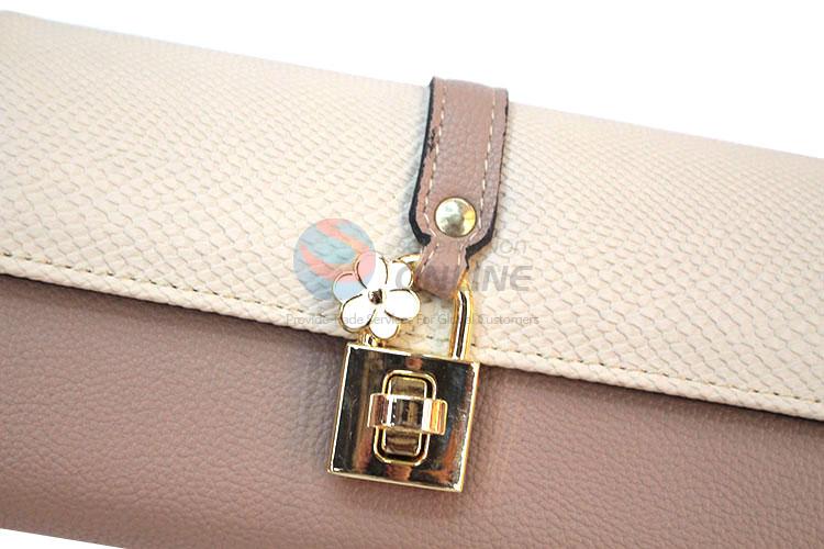 Low price triple-folded women wallet women pouch