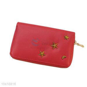 Fancy delicate middle women purse with rivets