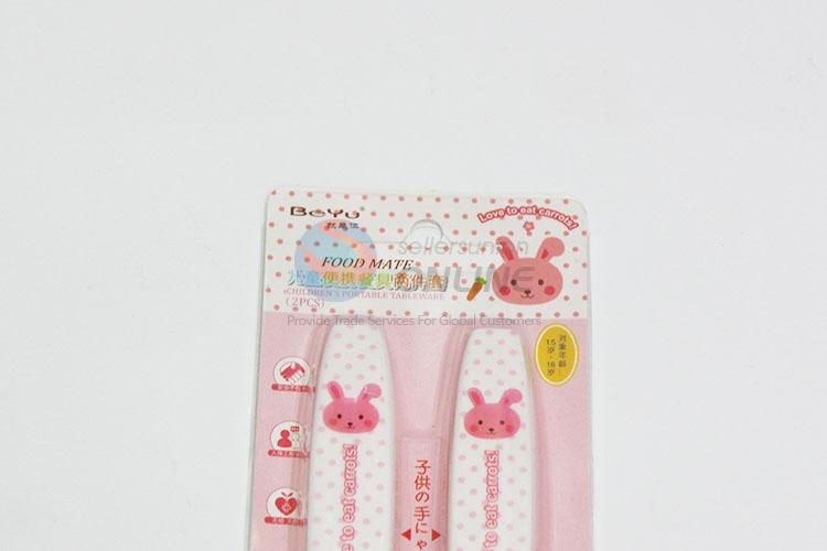 Promotional Custom Nontoxic Safty Children Fork and Spoon Set