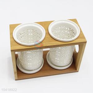 Ceramic Hollow -out Chopsticks Tube Drop Box Chopsticks Cage