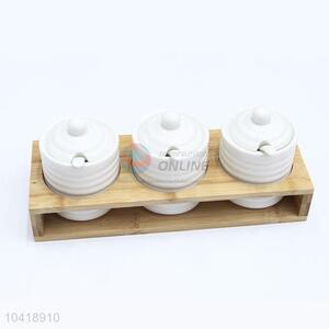 Wholesale Spherical Ceramic Spice Jar Salt Pepper Sugar Can