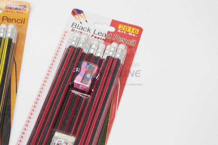 New Pencil Eraser Sharpener Stationery Set