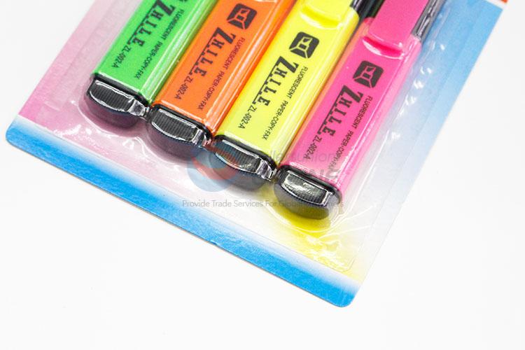 4Pcs Non-toxic Highlighter Pen Set