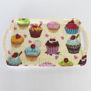 High Quality Cupcake Pattern Melamine Tray <em>Salver</em>