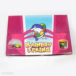 Bottom Price Colorful Plastic Alinky Rainbow Spring for Kids