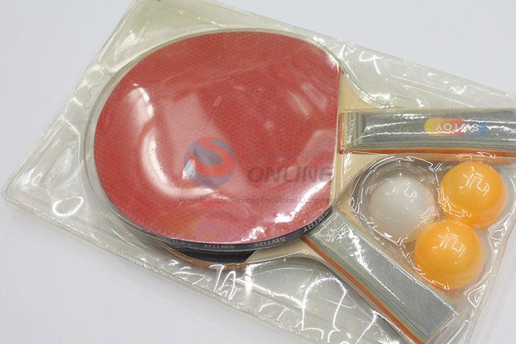 Good quality rubber table tennis rackets bat with pingpong balls set