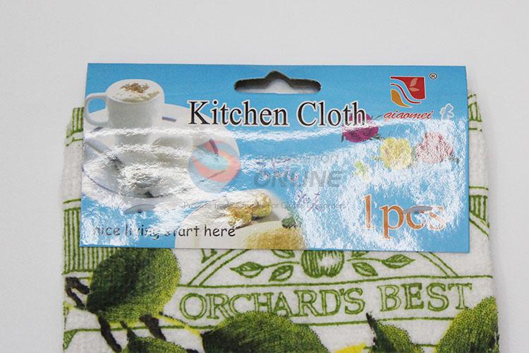 High Quality Cotton Apple Printing Tea Towel