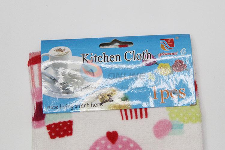 Hot sale printed tea towels,square kitchen towels 100% cotton