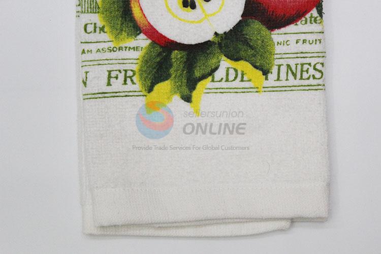 High Quality Cotton Apple Printing Tea Towel