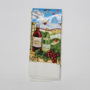 Promotional towel good quality printed kitchen towels /tea towels manufacturer